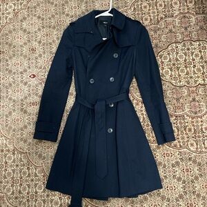 Navy Blue Trench Coat
